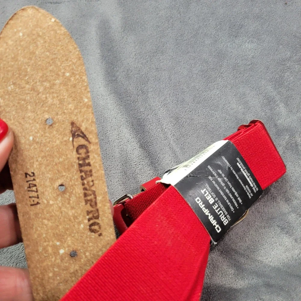 Champro Brute Belt Red Adult Baseball‎ Softball 1.5 Inch Wide